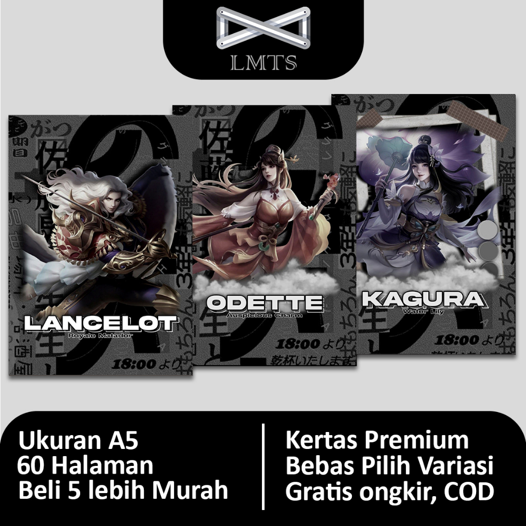 

[Grosir] Buku Tulis Mobile Legend A5 [Bebas Pilih] / Kode MO