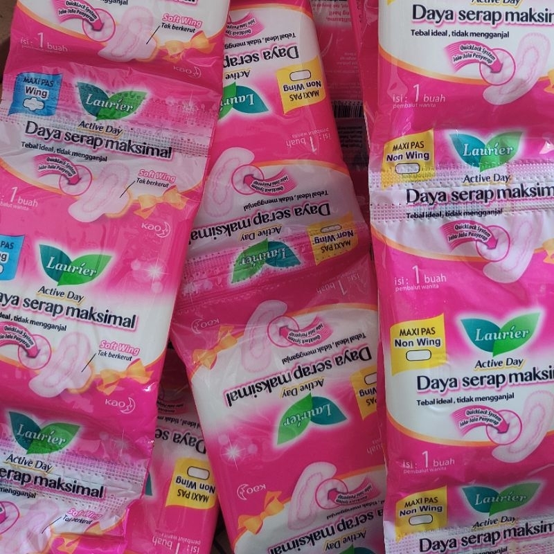 Laurier Active Day Pembalut Sachet Renceng (isi 10)
