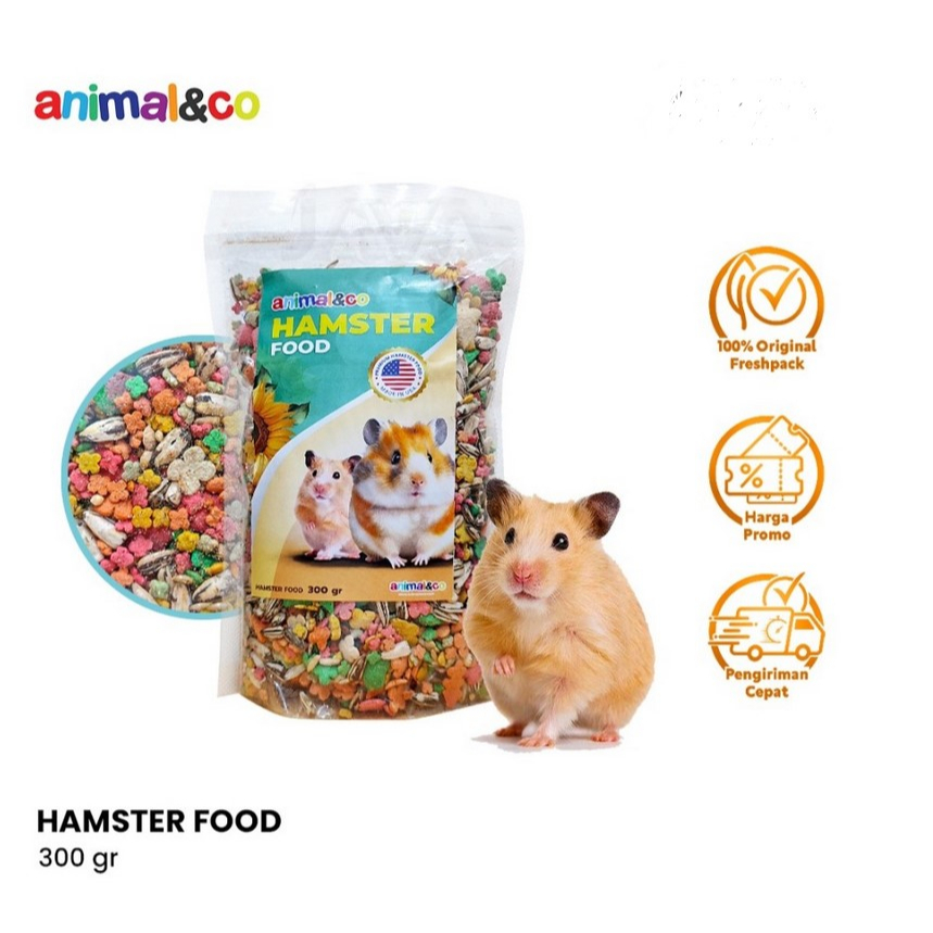 Animal&amp;Co Hamster Food With Snack 300Gr Makanan Hamster