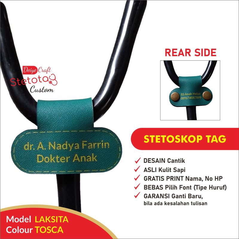 

STETOSKOP TAG CUSTOM GRATIS GRAVIR NAMA ANTI HILANG