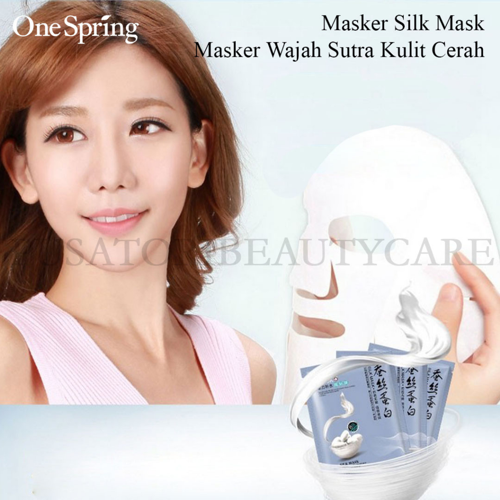 ONE SPRING Masker Silk Mask Masker Wajah Sutra Kulit Cerah