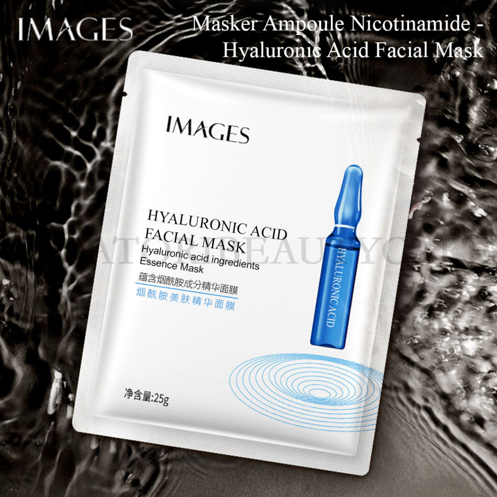 IMAGES Masker Ampoule Nicotinamide - Hyaluronic Acid Facial Mask