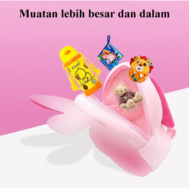 [1KG 9PCS] Babyland Ransel Anak Karakter Hewan High Quality Terbaru Animal Kartun Backpack Binatang Boneka Lucu