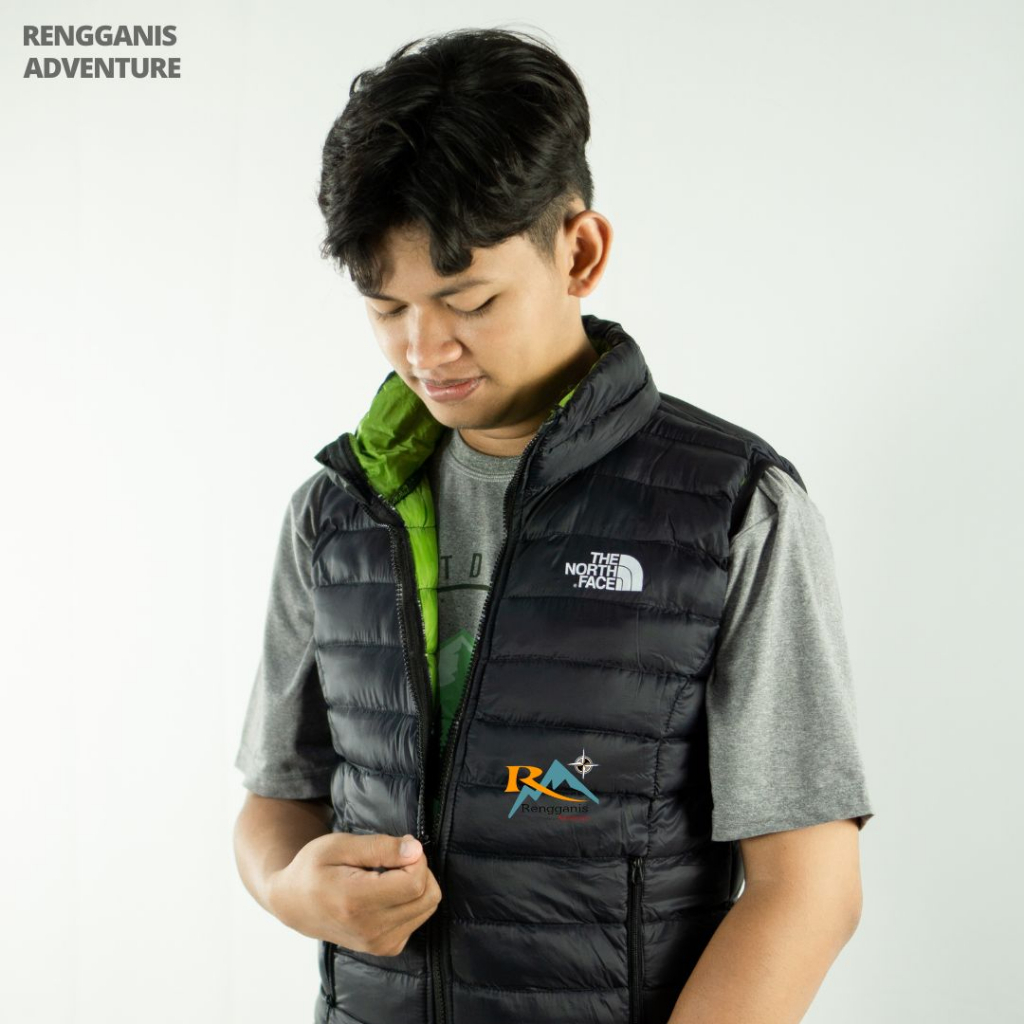 VEST ROMPI TNF DACRON LOKAL ROMPI HOODIE GELEMBUNG JAKET GUNUNG HIKING