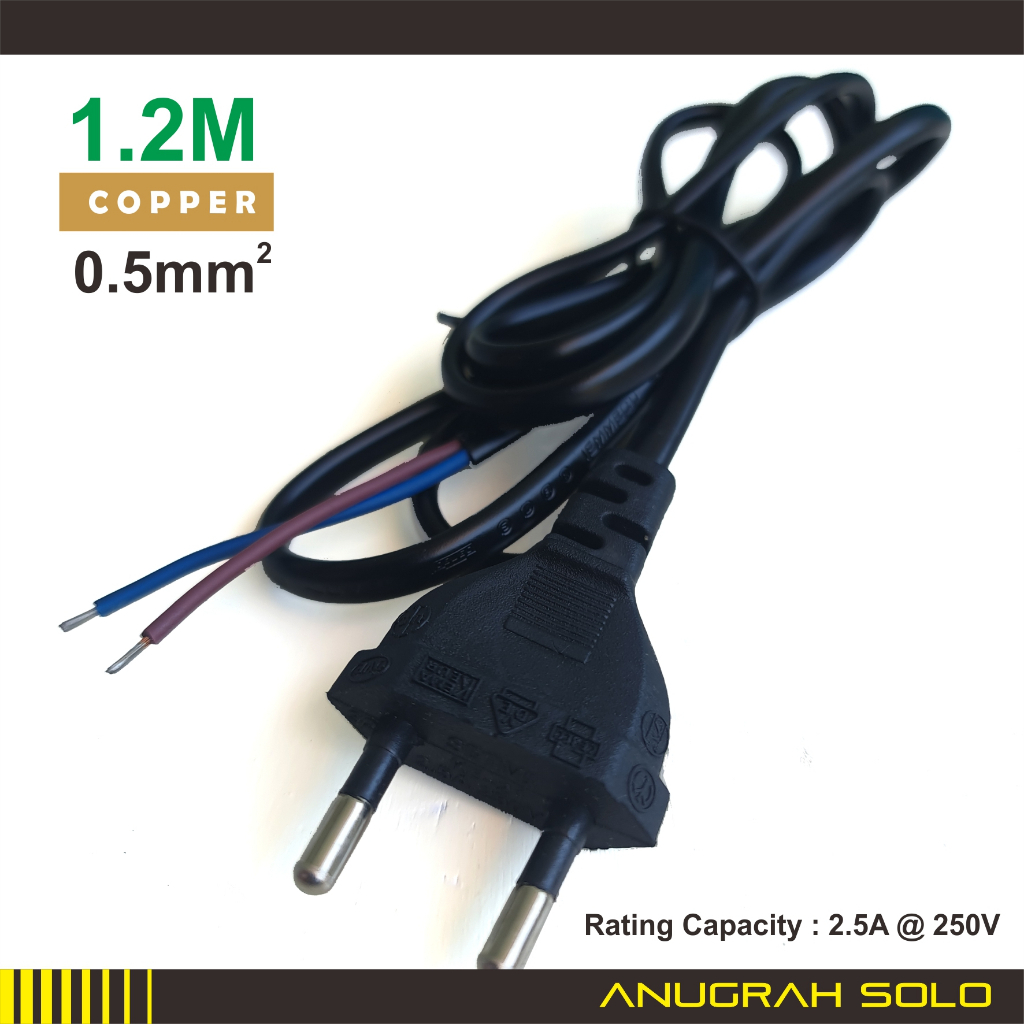 Kabel Power AC Buntung 1.2 meter