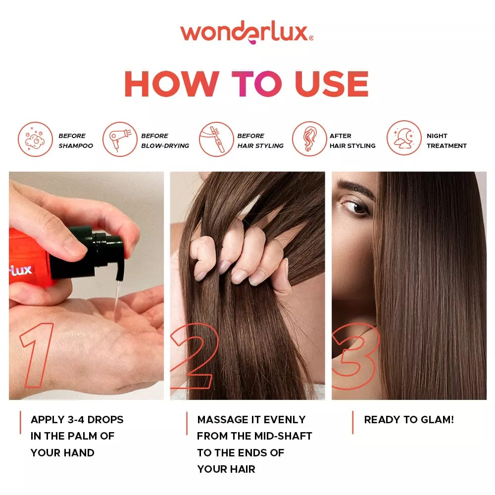 Wonderlux Ready Set Smooth Hair Perfecting Oil 75ml