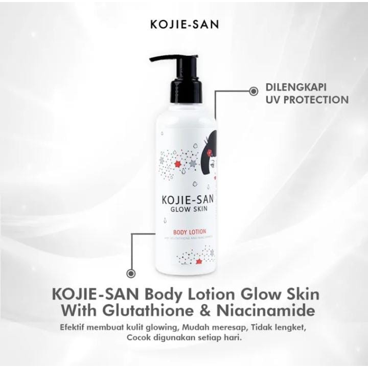 Kojie-San Body Lotion Glow Skin Transparant 250 ML