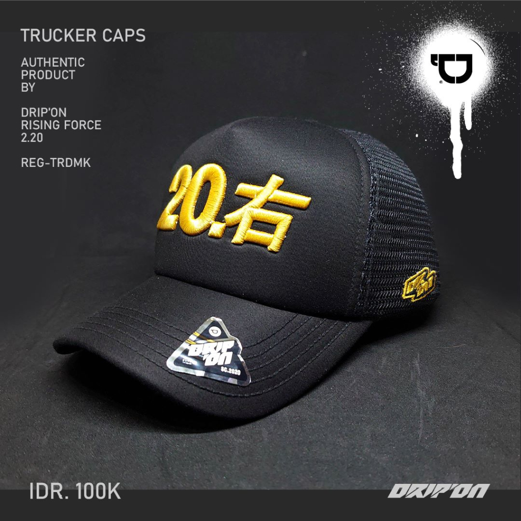 Drip On Topi Jaring Pria Navy DRIPON05