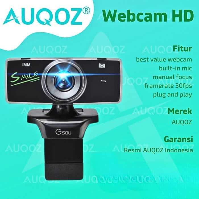 AUQOZ USB Webcam HD + Mic / Web Cam Video Camera Online Meeting 480P