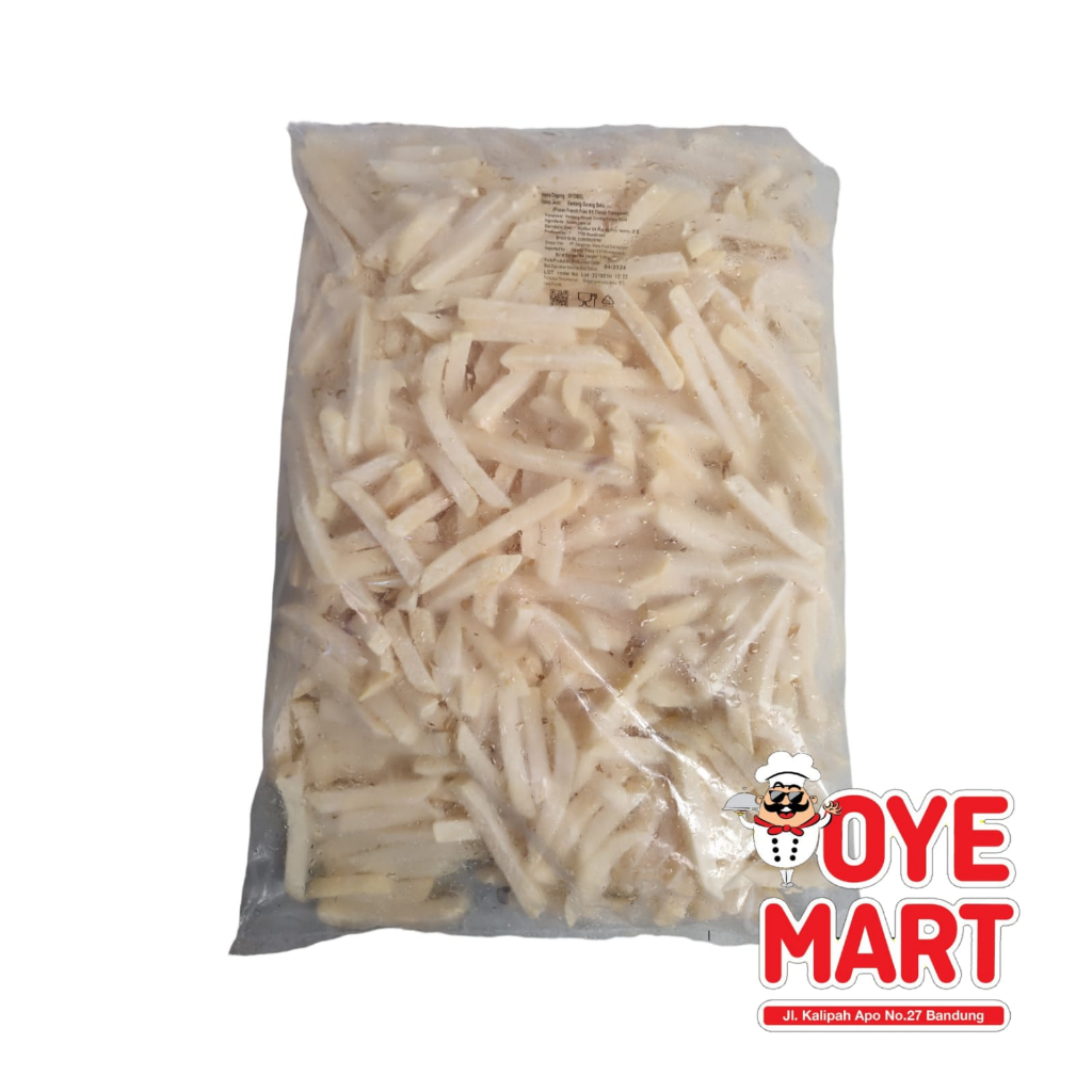 MYDIBEL CLASSIC 2,5 KG TRANSPARAN / KENTANG GORENG BEKU / FRENCH FRIES