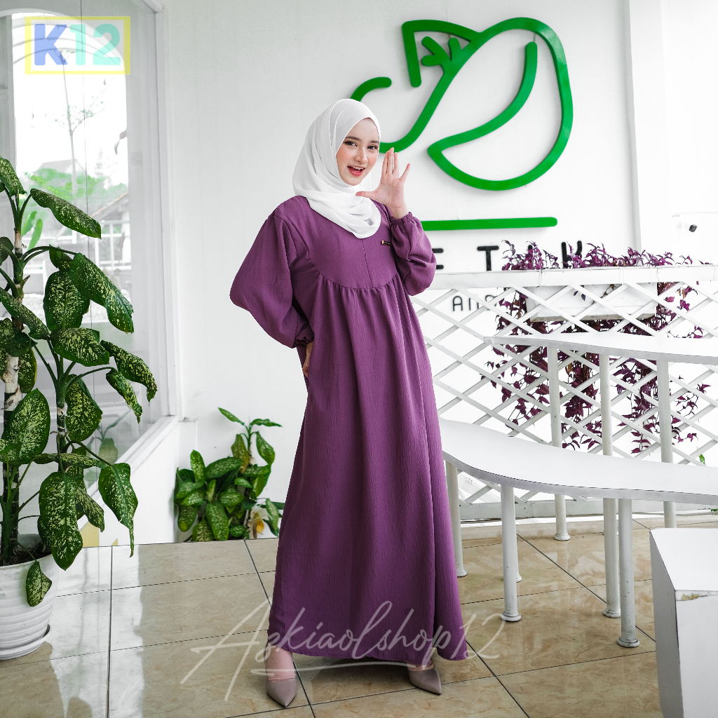 gamis terbaru 2024 lebaran wanita import