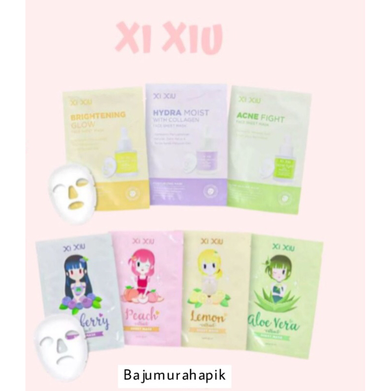 Xi Xiu Face Sheet Mask Fruity Skin Care Series