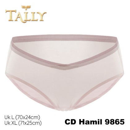 Celana Dalam Hamil TALLY 9865 Hipster dibawah Perut Bahan Seamless Pori Muat Kehamilan 0 - 9 Bulan Maternity CD Low Waist