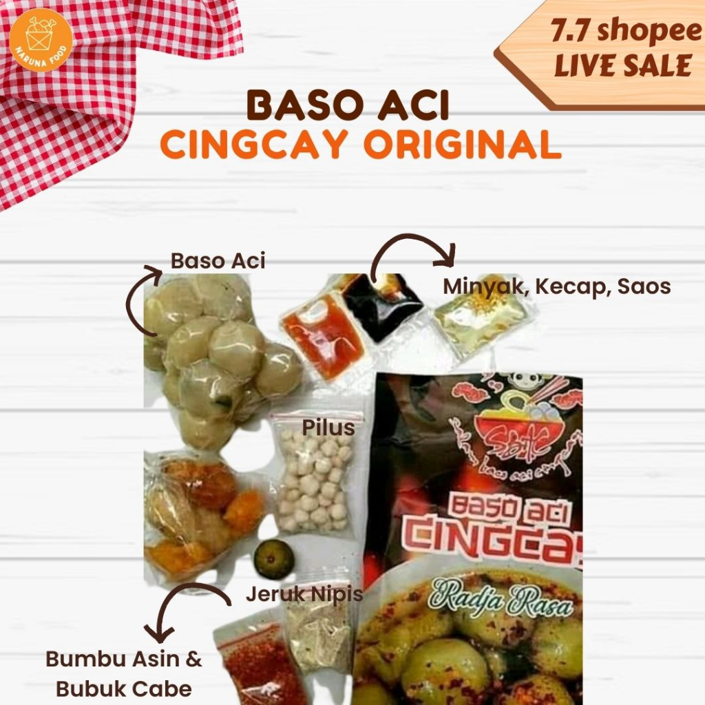 PROMO Baso Aci Cingcay Raja Rasa Promo Tulang Rangu, Cewul, Original Viral Murah Meriah Baso Aci Cingcay Boci Cingcay Bakso Aci Cingcay  Lezat Enak Gurih Viral Paling Laris