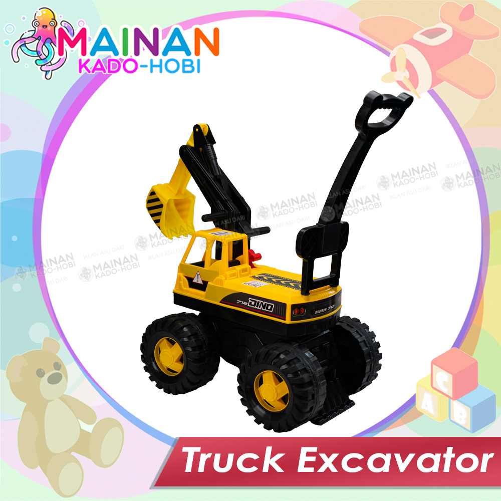 HADIAH MAINAN DORONG MOBIL ANAK MINIATUR DIECAST TRUK TRAKTOR KONSTRUKSI EXCAVATOR