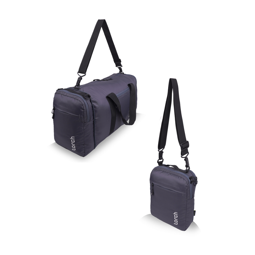 TORCH Torino 2in1 Sling to Duffel Bag - Tas Selempang Slempang - Tas Jinjing Dufle Duffle