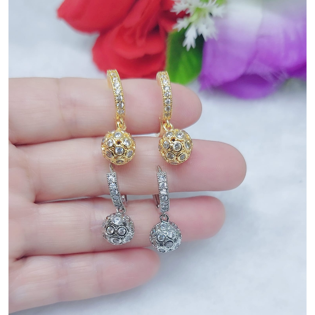 Anting Xuping Biji Bola Permata Perhiasan Fashion R152