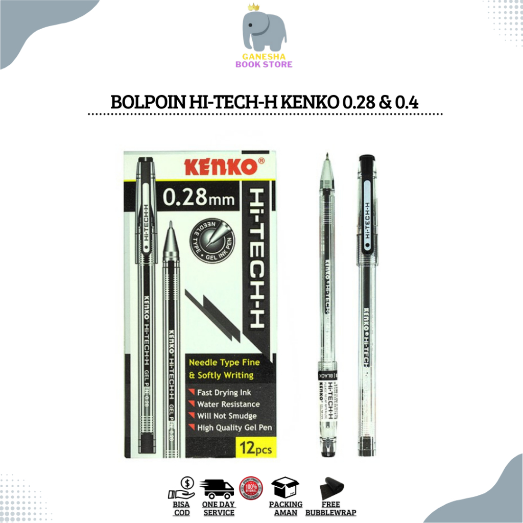 

Bolpoin Hi-Tech-H Kenko 0.28 dan 0.4 / Hi Tech H Kenko