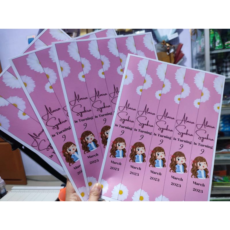 

Cetak Stiker Label / Makanan Ollshop Anti air / Pudar + Desain A3+