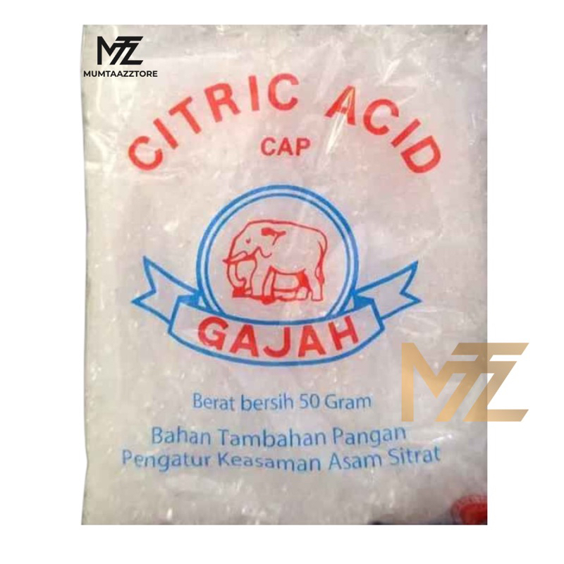 

☘️ MUMTAAZZTORE ☘️ PMBR Citric Acid Cap Gajah | Citrun PER 1 PCS