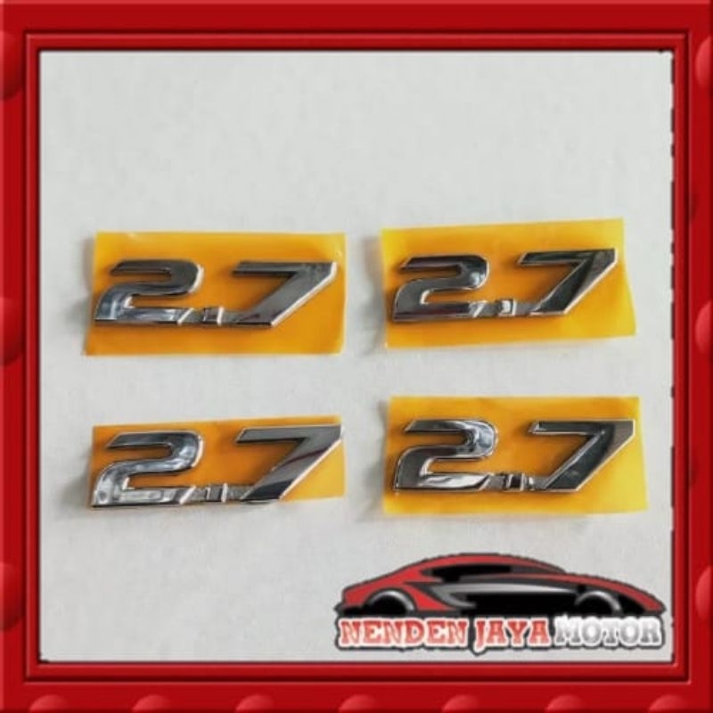 logo emblem tulisan 2,7 original