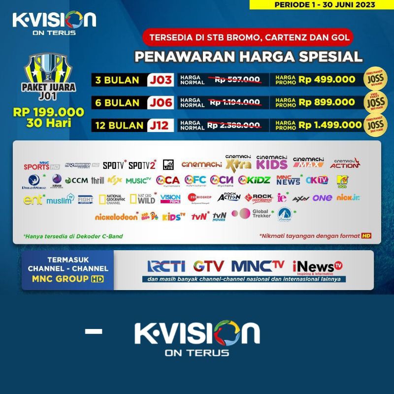 Paket Juara J01 Bromo Cartenz dan GOL Kvision