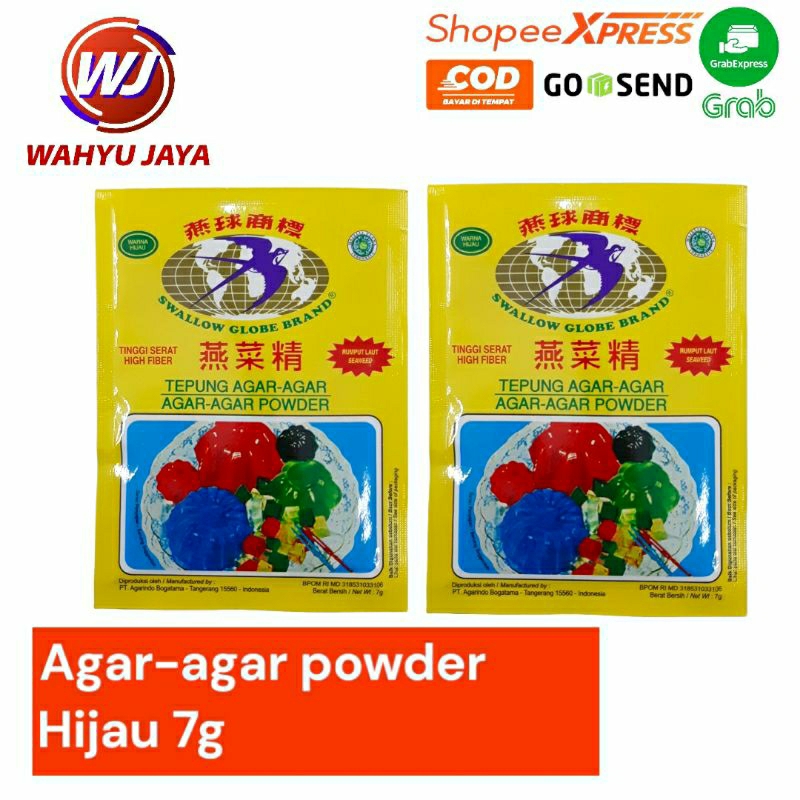 

agar agar powder hijau 7g