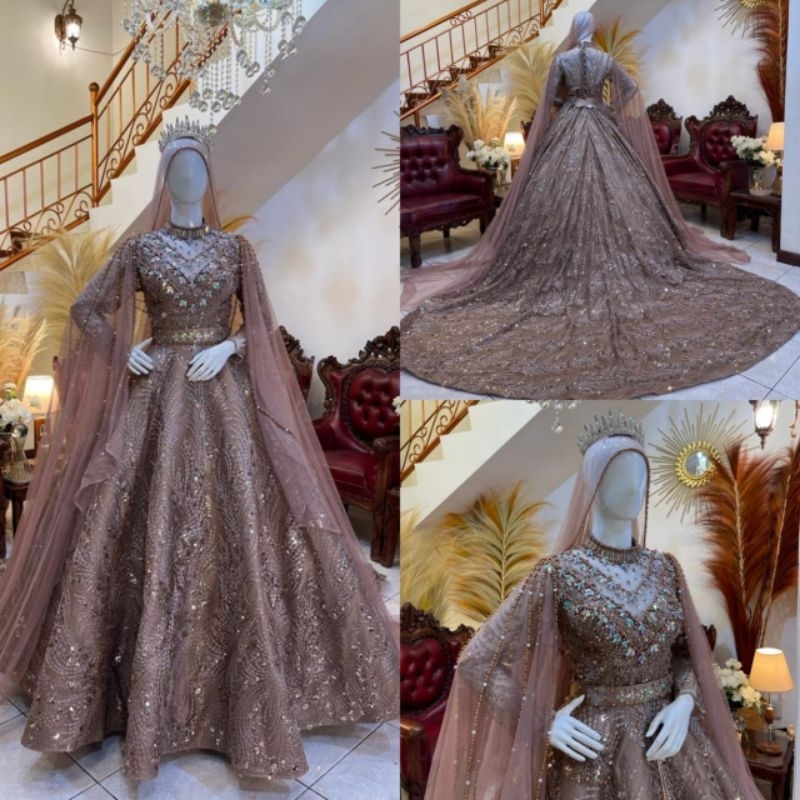 Gaun pengantin crinoline premium || Wedding dress