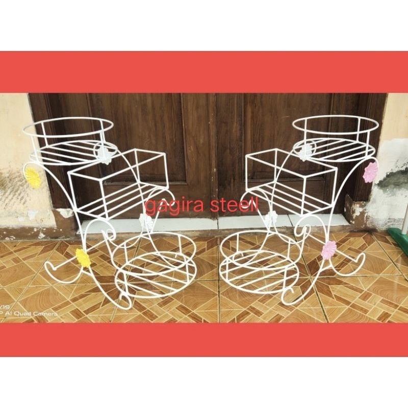 Rak besi Aqua gelas ,rak besi Aqua 2 dudukan.rak besi Aqua gelas ,rak besi cantik