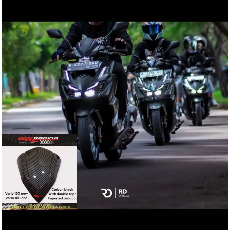 Visor honda vario led old pnp honda vario 160 new esp bahan akrilik anti pecah plus doubel tape lem 3m