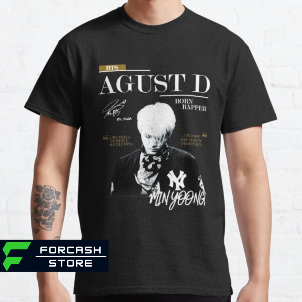 Kaos Band BTS SUGA | Kaos Musik | Kaos BigSize Jumbo S-7xl | Kaos Premium | Kaos Anak Ready