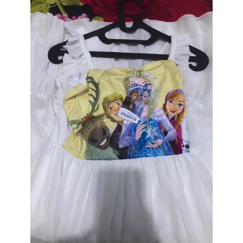 dress gaun DYL frozen disney kids icon baru bukan PL