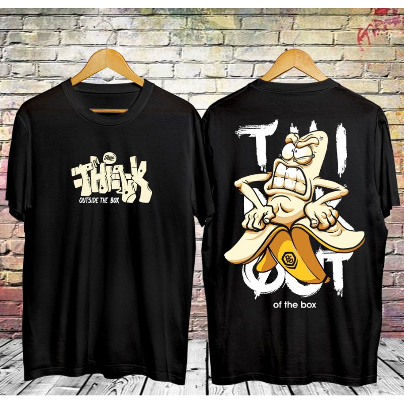 T-shrit cod kaos pria laki laki baju atasan anak cewek cowok kaos think banana box