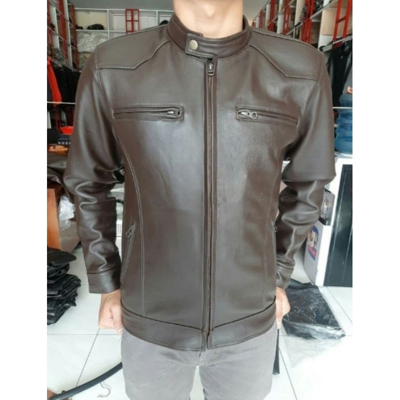 Jaket Pria Kulit Asli Original Made In Garut New Elegant