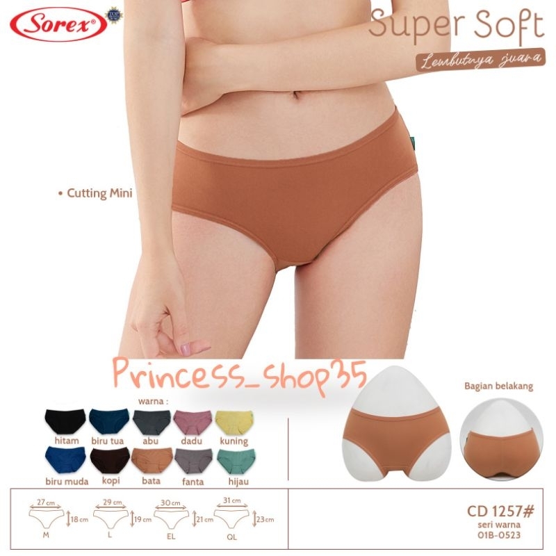 Celana Dalam Wanita Sorex Super Soft 1257 Cutting Mini Cd Wanita Sorex Super Soft 1257