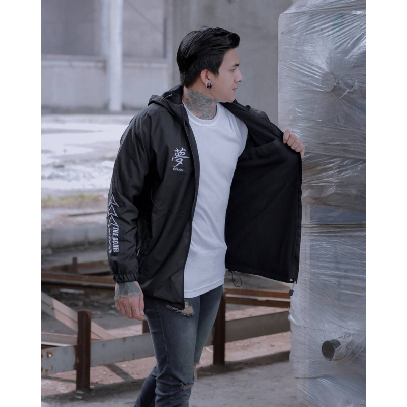 Jaket Casual The Bojiel Od Dreams Black Jaket Outdoor Jaket Windbreakers