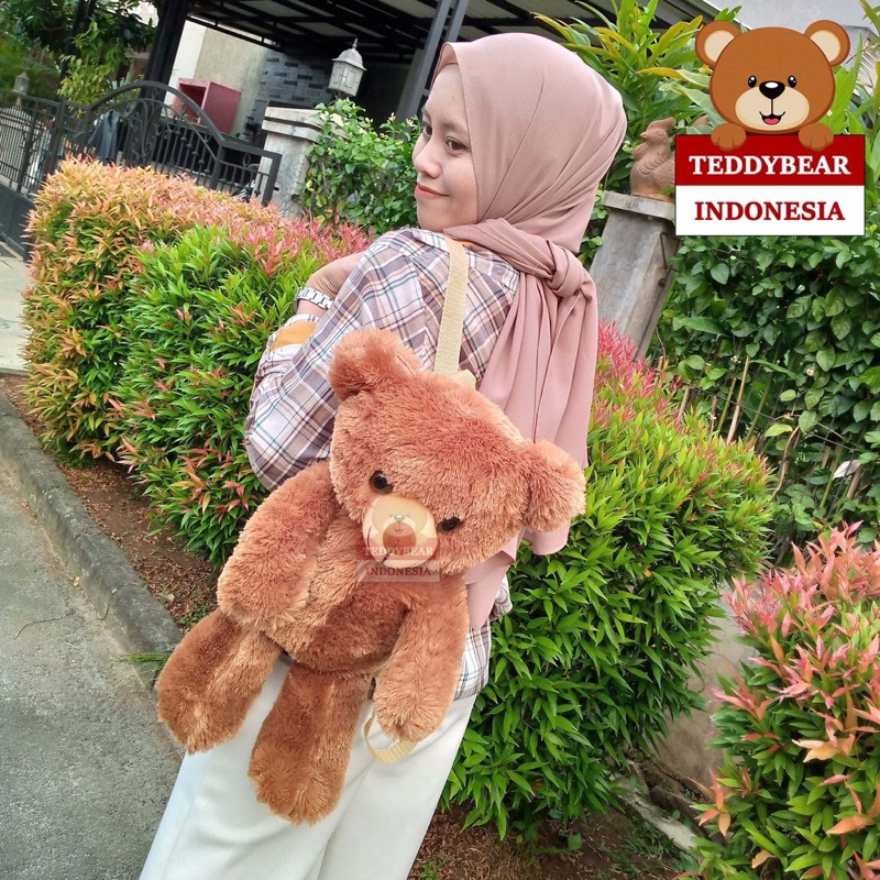 TERMURAH! BONEKA TAS BERUANG TEDDY BEAR LARGE 50 CM