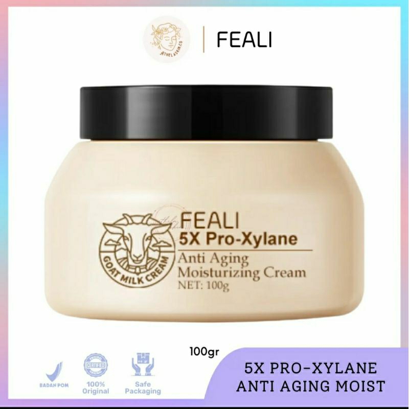 [BPOM] FEALI MOISTURIZER CREAM AND GOAT MILK ANTI-AGING PELEMBAB WAJAH / FEALI GOAT MILK MOISTURIZER