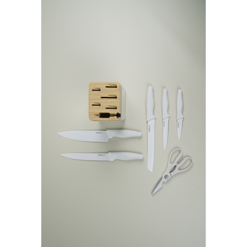 Ravelle Knife Block Royal 7 in 1 Knife Set