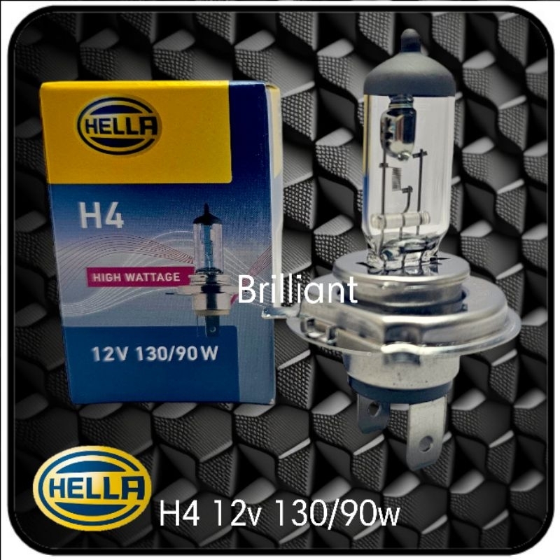 Bohlam Halogen Hella Original - H4 - P43 / P45 - 12v / 24v