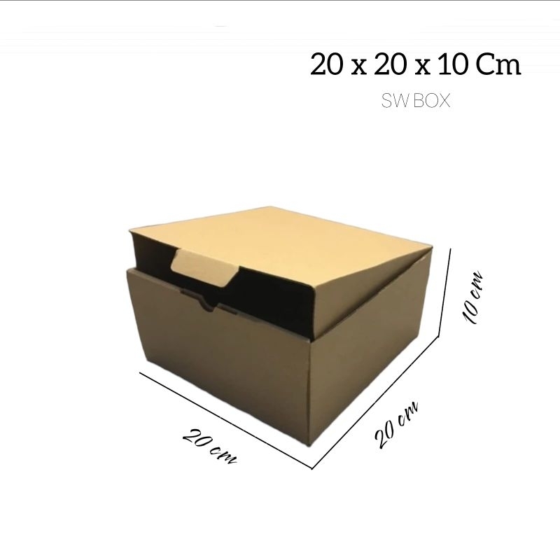 

kardus/karton uk 20x20x10 cm die cut pizza dll