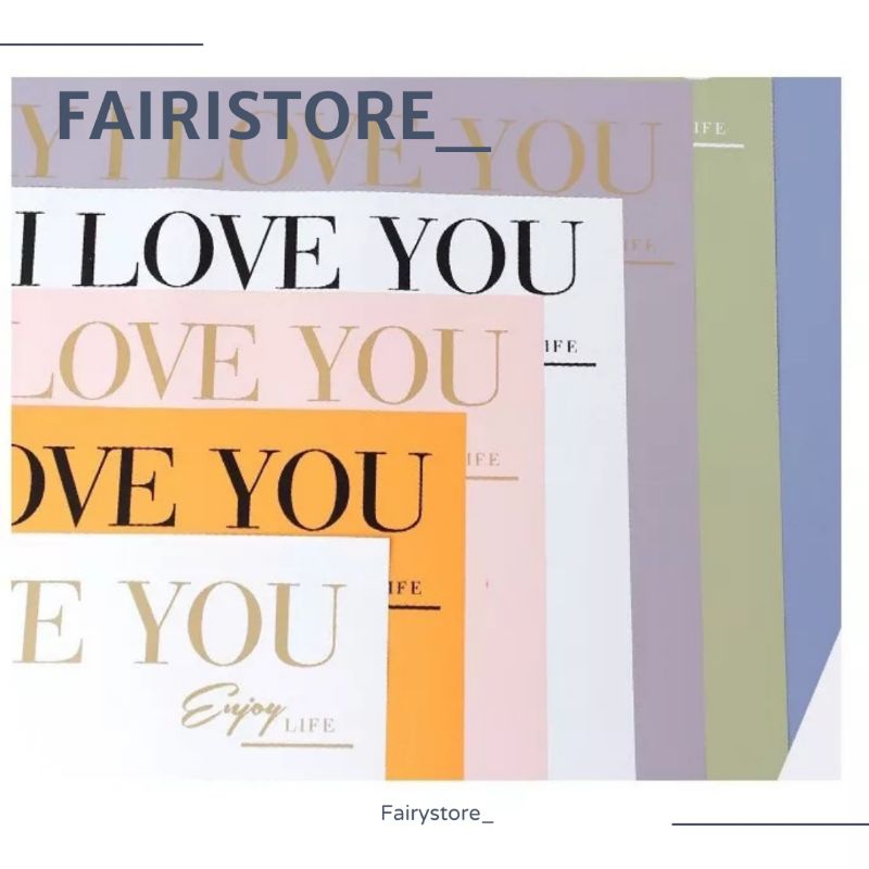 

Kertas Bunga Everyday I Love You Buket Bunga Wrapping Paper (58×58) — K34