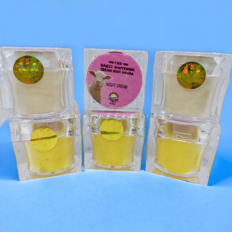 Cream Susu Domba CSD Siang Malam Whitening Original