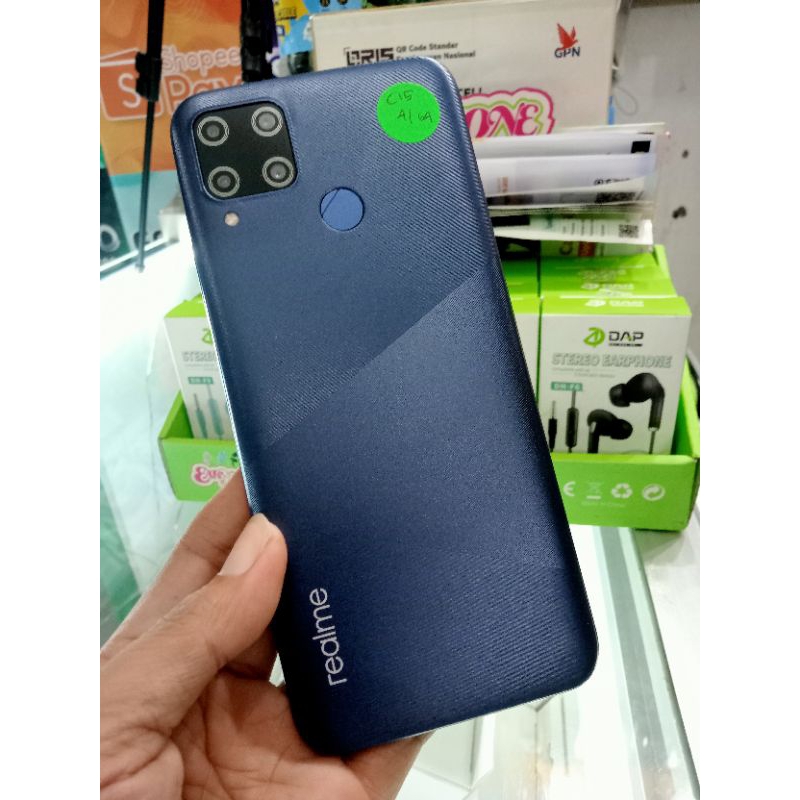 Realme C15 ram 4/64 second bergaransi