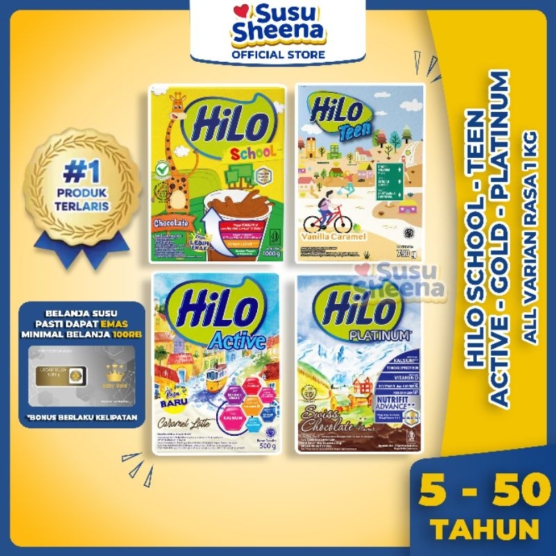 

‼️CUCI GUDANG‼️ HILO SCHOOL TEEN ACTIVE GOLD PLATINUM