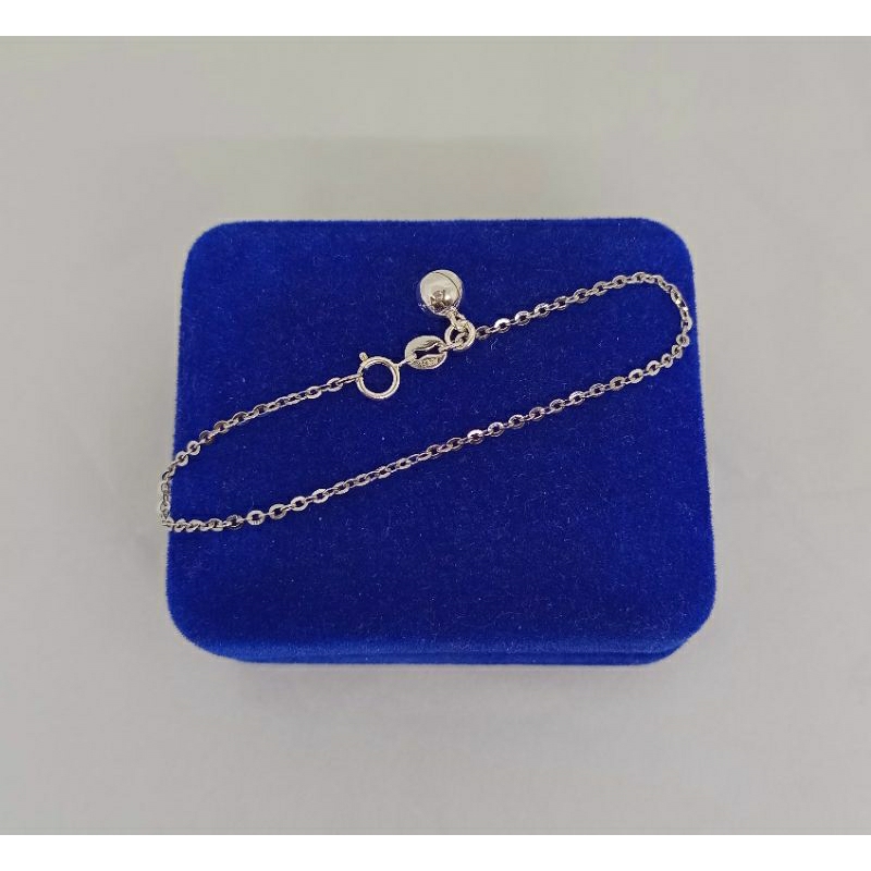 gelang tangan rantai nori vensy+1bel/perak asli silver 925 lapis emas/perhiasan fashion wanita terbaru