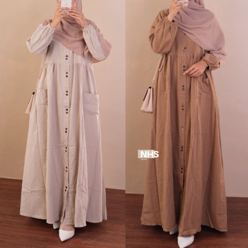 Cassandra Gamis Dress Linen Crincle