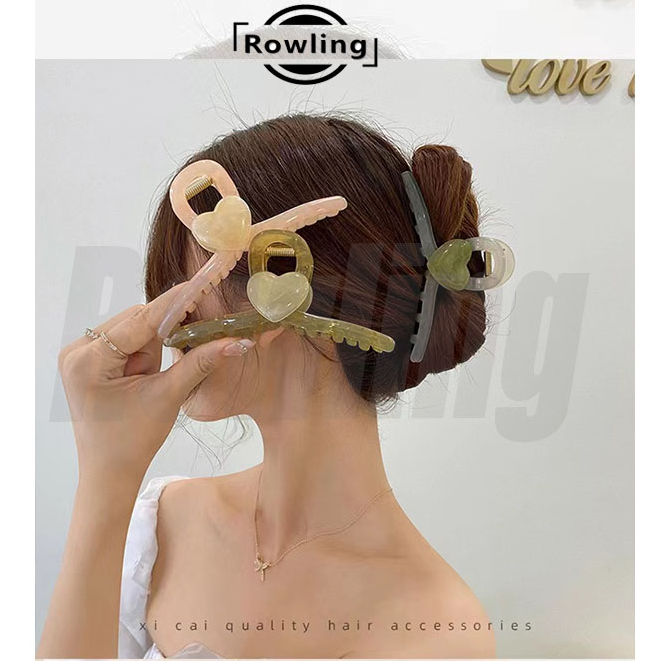 ROWLING (R -65) Jepit Rambut LOVE  Untuk Wanita Import