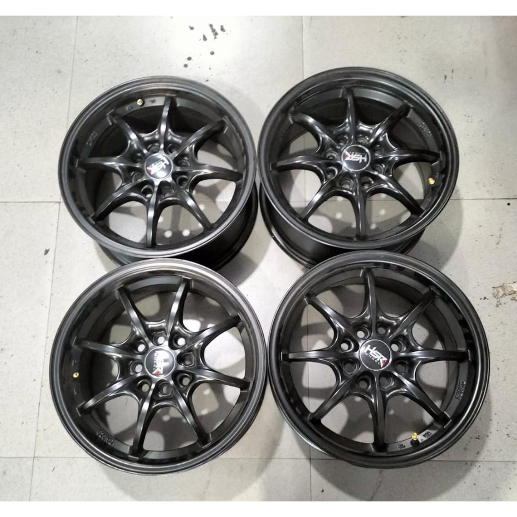 Velg Mobil Bekas Ring 15 Hsr Wheel Sadau R15 Lebar 6,5 Lobang Baut 4 Et40