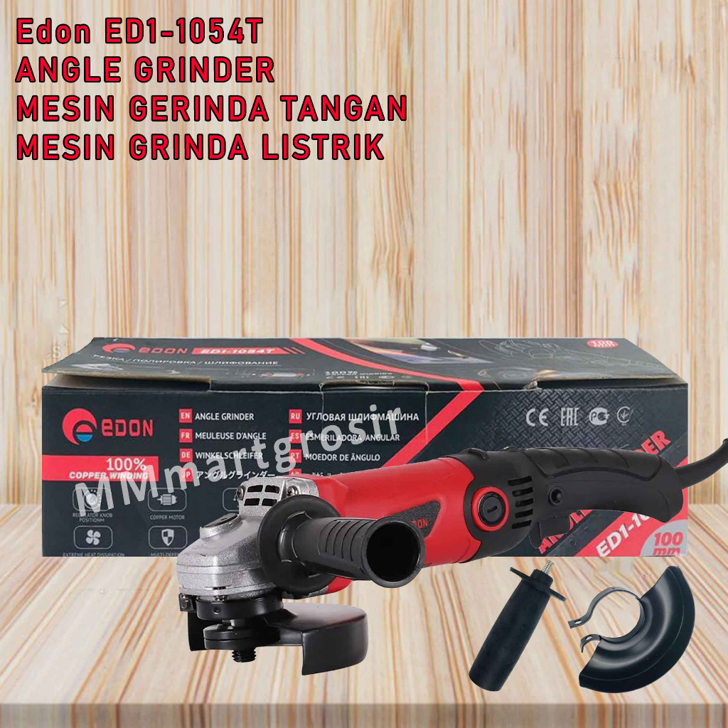 Edon ED1-1054T / Angle Grinder / Mesin Gerinda Tangan / Mesin Grinda Listrik